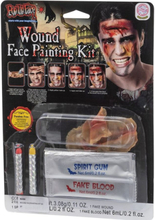 Wound Face Painting Kit - Sår til Ansikt (Spesial Effekt)