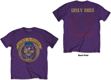 Guns N"' Roses: Unisex T-Shirt/Skull Circle (Back Print) (X-Large)