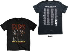KISS: Unisex T-Shirt/End Of The Road Tour (Back Print) (Small)