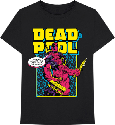Marvel Comics: Unisex T-Shirt/Deadpool Comic Merc (XX-Large)