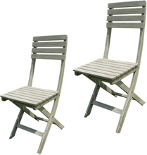 2 sedie in legno di acacia grigio sedia pieghevole da esterno giardino AC805062