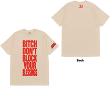 French Montana: Unisex T-Shirt/Don"'t Block Your Blessings (Back Print) (Small)