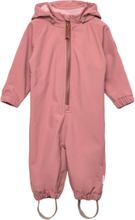 Arno Softshell Suit Outerwear Coveralls Softshell Coveralls Rosa Mini A Ture*Betinget Tilbud
