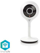 Nedis SmartLife Inomhus Kamera | Wi-Fi | Full HD 1080p | microSD (ingår inte) / Molnlagring (tillval) | Nattsikt | Android- / IOS | Vit