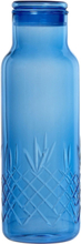 Crispy Blue Bottle Large Glasflaske Home Tableware Jugs & Carafes Water Carafes & Jugs Blue Frederik Bagger