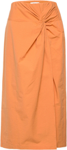 Marcena Skirt Lang Nederdel Orange Stylein