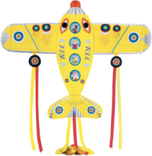 Maxi Plane - Kite Toys Outdoor Toys Outdoor Games Gul Djeco*Betinget Tilbud