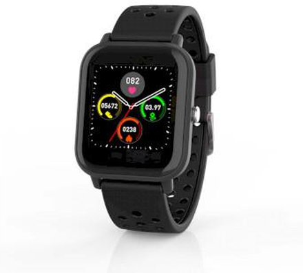 Nedis Smart Klocka | LCD | IP68 | Maximal användningstid: 7200 min | Android- / IOS | Svart