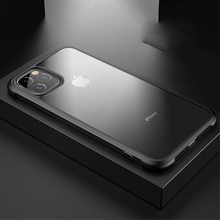 LEEU DESIGN Transparent Acrylic + TPU Phone Case with 6D Sound Switching Holes for iPhone 11 Pro Max