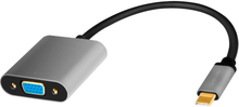 LogiLink: USB-C -> VGA-adapter VGA,1080p Aluminium 15cm
