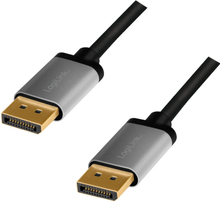 LogiLink: DisplayPort-kabel 4K/60Hz Aluminium 2m