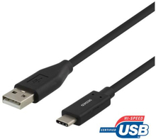 Kb USB-C till USB-A 0,5m USB 2.0, svart