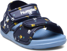 Playa Jr Shoes Summer Shoes Pool Sliders Blå Hummel*Betinget Tilbud