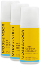 Moss & Noor After Workout Deodorant Clean Eucalyptus 3 pack - 180 ml