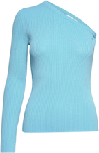 Knitted Jumper Tops T-shirts & Tops Long-sleeved Blue IVY OAK