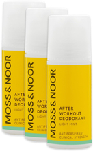 Moss & Noor After Workout Deodorant Light Mint 3 pack - 180 ml