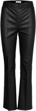 Tyson Crop Flare Leather Pants Bottoms Trousers Leather Leggings-Bukser Black Dante6