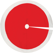 Röd Julgransmatta med Vit Kant och HELA 120 cm i Diameter