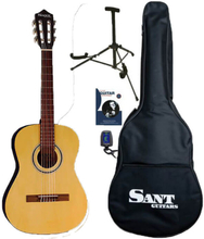 Sant Guitars CJ-36-NA spansk 3/4 barne-gitar natur, komplett pakke