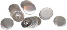 Ondliga hjrtan DIY tygknappar/verdragsknappar runda aluminium silve