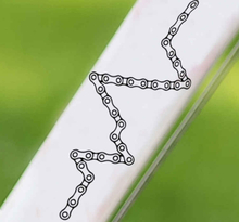 Fiets stickers Cyclus ketting hartslag