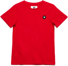 Ola Kids T-Shirt T-shirts Short-sleeved Rød Wood Wood*Betinget Tilbud