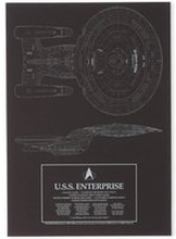 Star Trek Starfleet U.S.S. Enterprise Giclee Art Print - A4 - Print Only