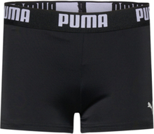 Puma Swim Boys Logo Swim Trunk 1P Sport Swimshorts Black Puma Swim