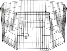 Recinto per cani e gatti cuccioli recinzione rete a gabbia 8 Pezzi 61x61cm