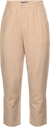 Mason Linen Pants Bottoms Trousers Linen Trousers Beige Kronstadt