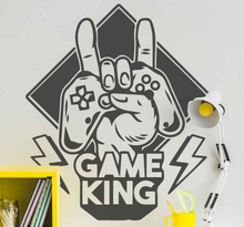 PS sticker Handspel koning met modern stootkussen
