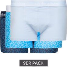 9er Pack seidensticker Cotton Stretch oder Flex Short Trunk Boxershorts für Herren aus weicher Baumwolle Mehrfarbig
