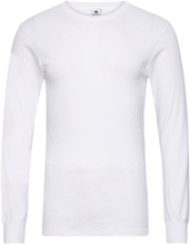 Dovre T-Shirts 1/1 Ærme Organi Underwear Night & Loungewear Pyjama Tops White Dovre