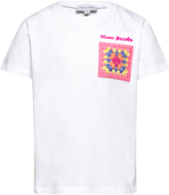 Short Sleeves Tee-Shirt Tops T-shirts Short-sleeved White Little Marc Jacobs