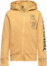 M12010655 - Full Zip Hoodie Tops Sweatshirts & Hoodies Hoodies Yellow LEGO Kidswear