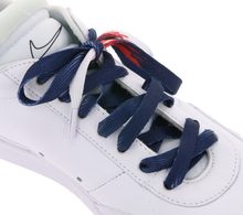 TubeLaces Schuhe Schnürsenkel top angesagte Schuhbänder Navy/Weiß/Rot