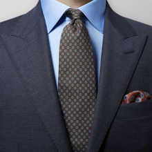 Eton Brun geometriskt mönstrad slips