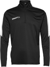 Progress Halfzip Ls Tee M Sport Sweat-shirts & Hoodies Fleeces & Midlayers Black Craft