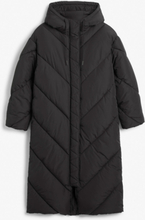 Long puffer coat - Black