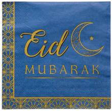 Servetter Eid Mubarak 16,5 cm, 16-pack