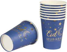 Pappersmuggar Eid Mubarak, 8-pack
