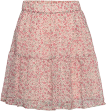 Skirt Flower Dobby Dresses & Skirts Skirts Short Skirts Pink Creamie
