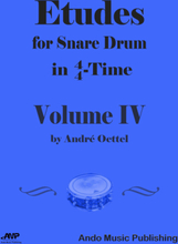 Etudes for Snare Drum in 4/4-Time - Volume 4
