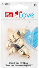 Prym Love ndkapslar Guldfrgad 10 & 16mm - 6 st.