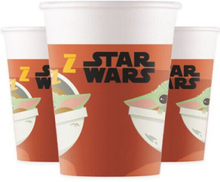 8 stk Baby Yoda Pappkrus 200 ml - Star Wars: The Mandalorian