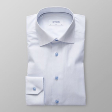 Eton Slim fit Ljusblå skjorta med mikromönster