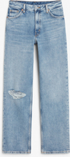 Taiki high waist straight leg distressed jeans - Blue