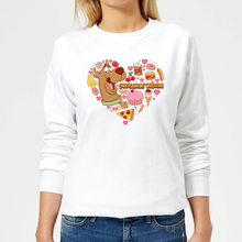 Scooby Doo Snacks Are My Valentine Women's Sweatshirt - White - XS - White