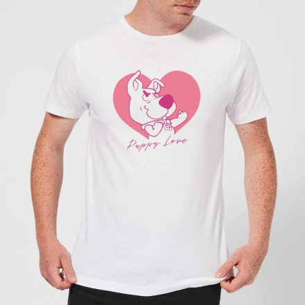 Scooby Doo Puppy Love Men's T-Shirt - White - XXL - White