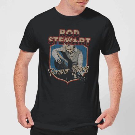 Rod Stewart Forever Young Men's T-Shirt - Black - XS